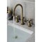 Kingston Brass KS2983BEX Widespread Bathroom Faucet with Brass Pop-Up, Antique Brass KS2983BEX - alternate 6